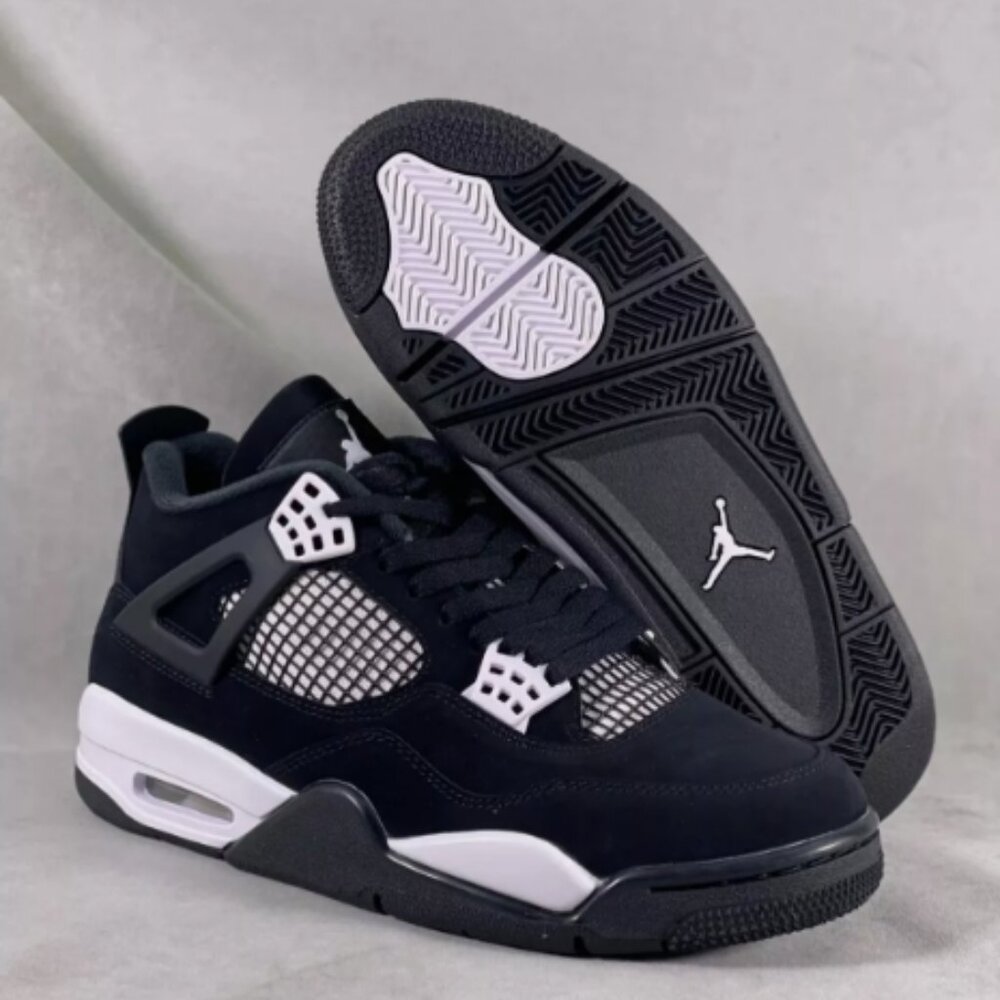 Jordn Air Jordan 4 Retro White Thunder Basketball Shoes